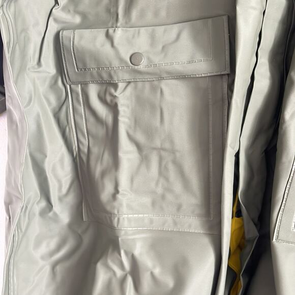 NWOT Weather-Rite full zip midi length hooded rain coat sz L - Picture 5 of 7